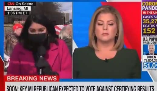 WATCH: Crowd Chants ‘CNN Sucks’ Behind Network’s Reporter
During Live Broadcast in Michigan 1