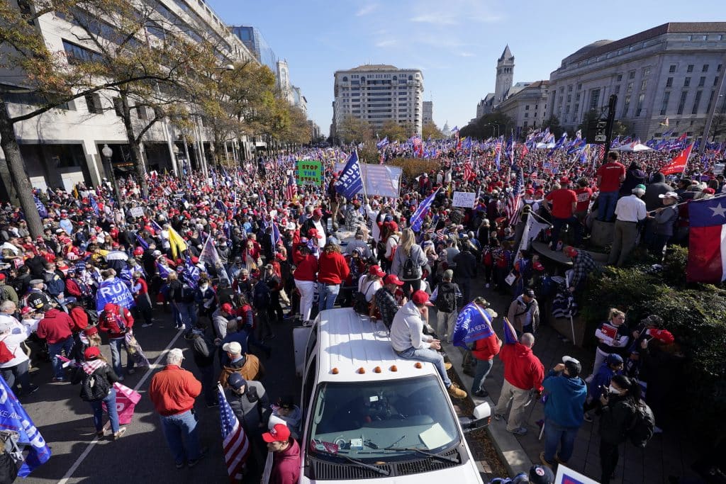 Trump Supporters Gather in D.C. for ‘Million MAGA March’ in
Protest of Election Fraud 1
