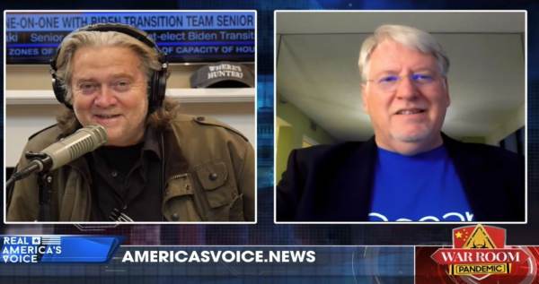 “Boom! That’s Pennsylvania!” – TGP’s Joe Hoft Joins Steve
Bannon and The War Room to Discuss the Dominion “Glitches” — MUST
SEE VIDEO 1