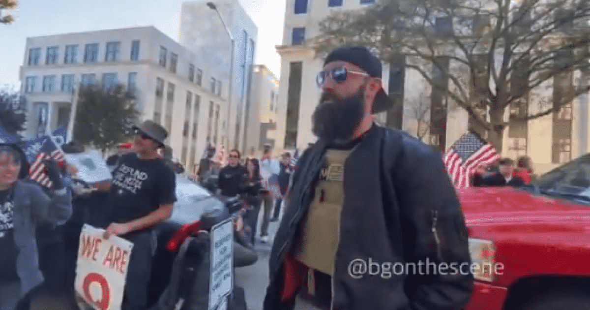 BASED: Proud Boy Makes an ANTIFA Soy Boy Cower in Fear at
Protest for Honest Georgia Recount 1
