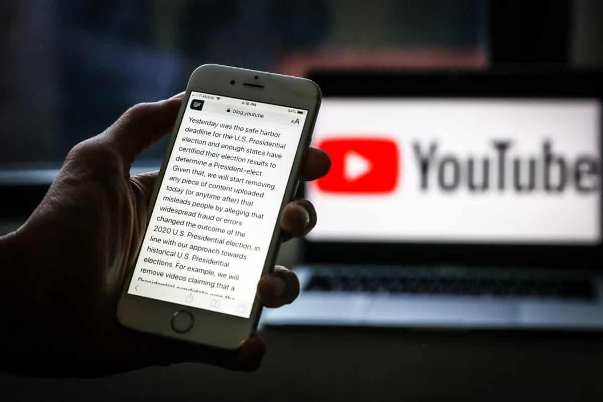 YouTube Starts Removing Election Fraud Content, Experts Say
It’s Unprecedented 1