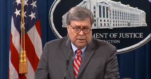 AG Barr: No Evidence of Voter Fraud That Would Change
Outcome of 2020 Election 1