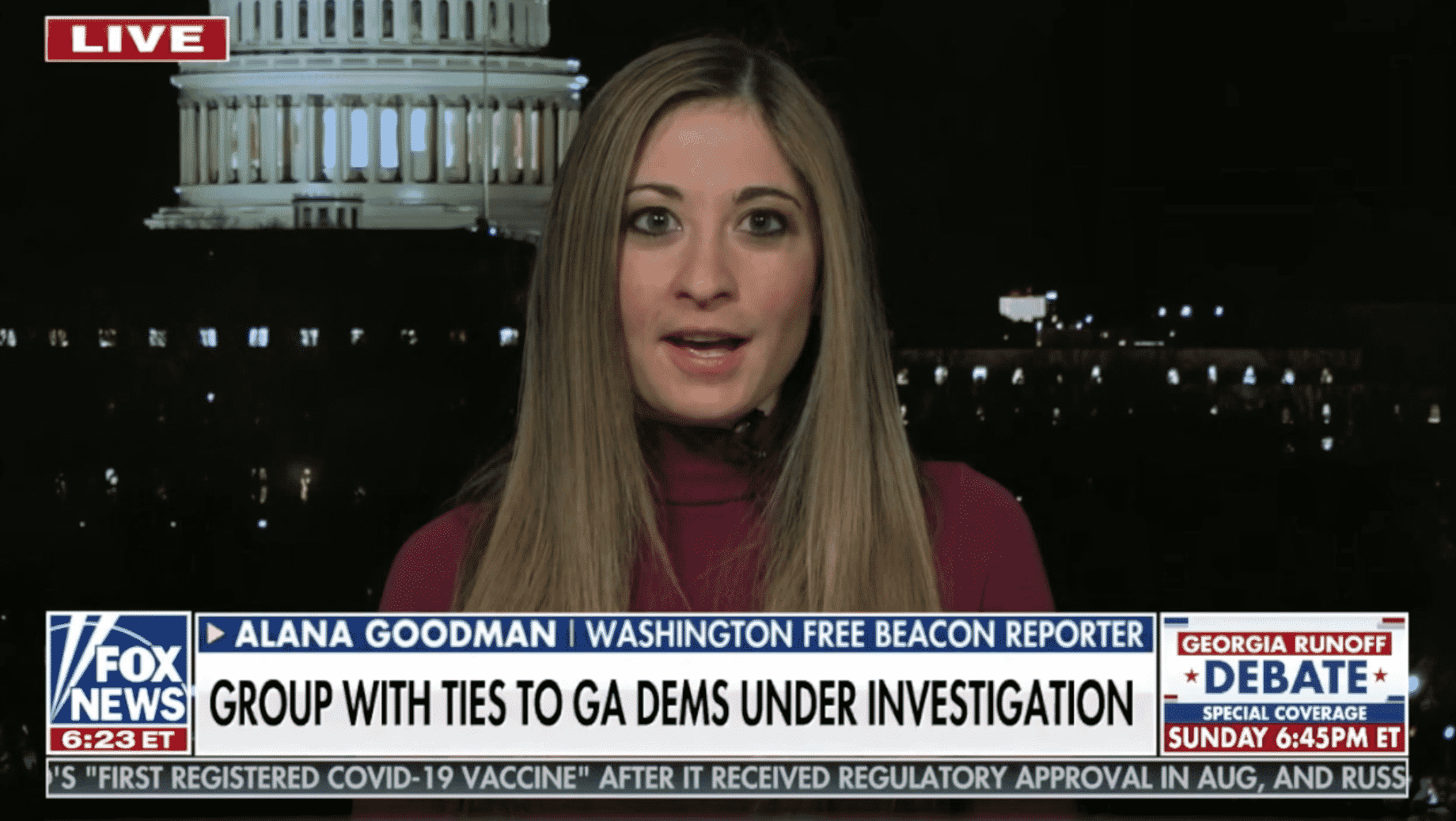 Goodman Tells Fox News Warnock Must Answer Allegations of
Fraud in Voter Group He Led 1