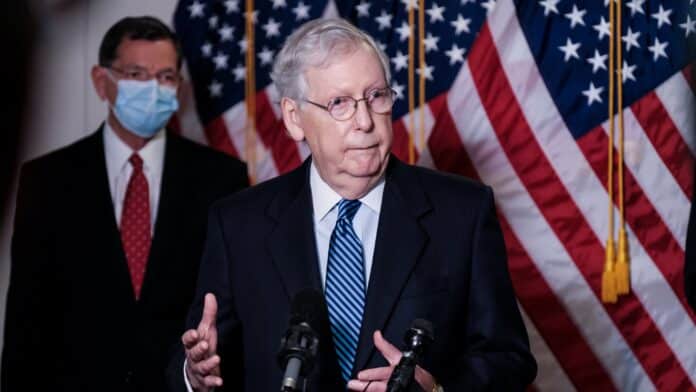 McConnell Introduces Competing Bill For $2K Stimulus Checks,
Including Repeal of 230, Voter Fraud Commission 1
