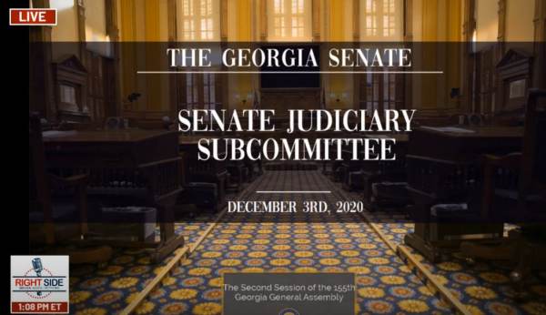VIDEO: The Full Six Hour Georgia Senate Oversight Committee
Hearing on Democrat Voter Fraud with Witnesses and Video
Evidence 1