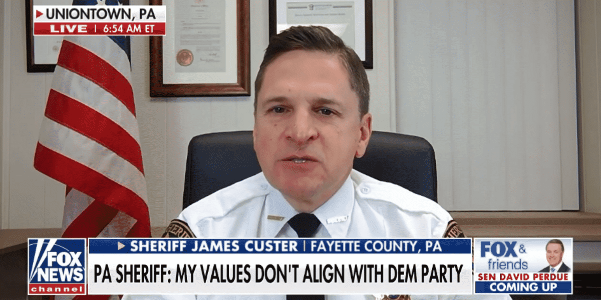 Pennsylvania sheriff ditches Democratic Party over
'socialist agenda' 1