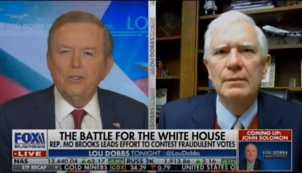 Rep. Mo Brooks Will Join FOX and Friends in AM to Discuss
Growing Effort to Reject Fraudulent Election Results 1
