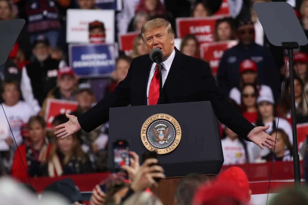 Trump Addresses Crowd at Rally in Georgia 1