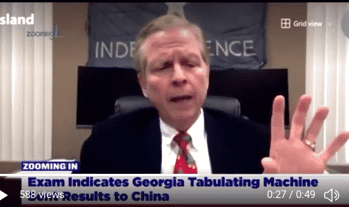 VIDEO: IT Expert Ramsland: Audit in Savannah, Georgia Shows
Tabulation Machines Were Sending Results to China 1