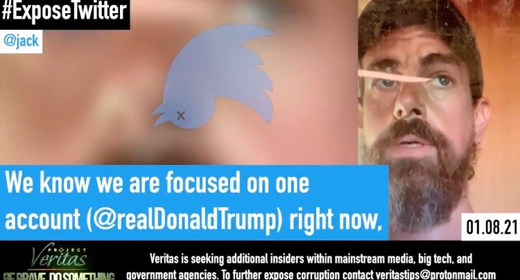 BREAKING: Project Veritas: Twitter Insider Records CEO Jack
Dorsey Talking Trump and Laying Out Roadmap For Future Political
Censorship 1