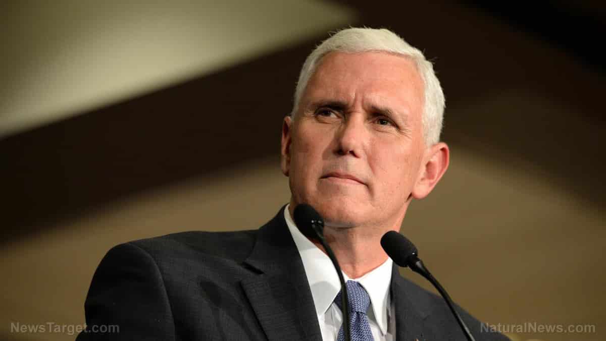 Pence receives strange coin after certifying the fraudulent
election 1