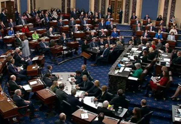 BREAKING: Senate Votes 55-45 to Set Aside Rand Paul’s Point
of Order That Impeachment Unconstitutional – 5 Republicans Vote
with Democrats 1