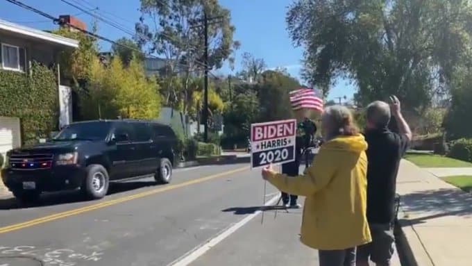 Massive Crowd of Two Supporters Welcomes 81 Million Vote
Recipient Kamala Harris Back to Her California Home (Video) 1