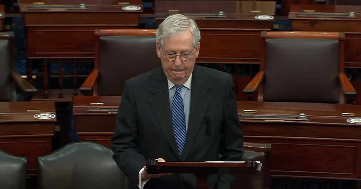 BREAKING: Mitch McConnell, Who Organized Impeachment With
Democrat Allies, Now Says He’ll Vote to Acquit Trump 1