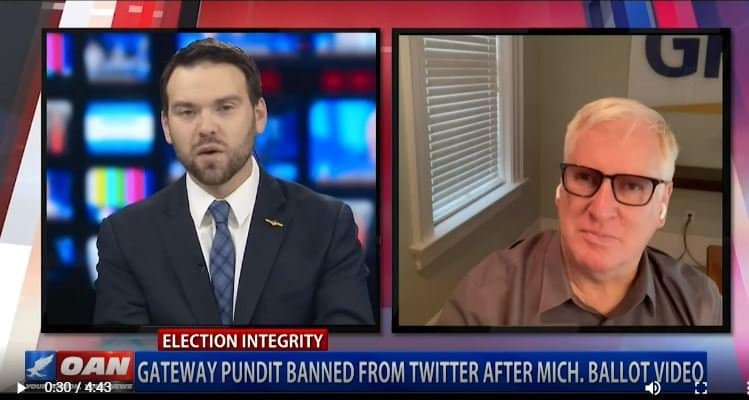 The TCF Video That Got Gateway Pundit Banned from Twitter –
TGP’s Jim Hoft Joins Jack Posobiec on OAN to Discuss Explosive
Report (VIDEO) 1