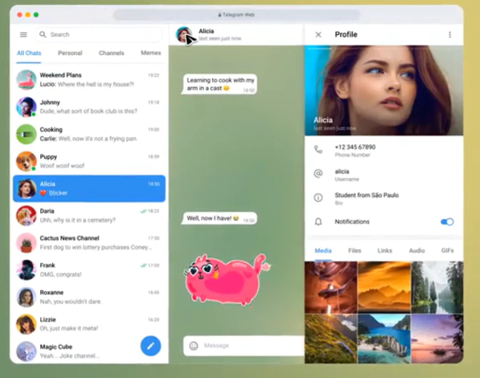 Encrypted Messaging Platform Telegram Offers New Web Apps
Allowing Users to Bypass Tech Censorship 1