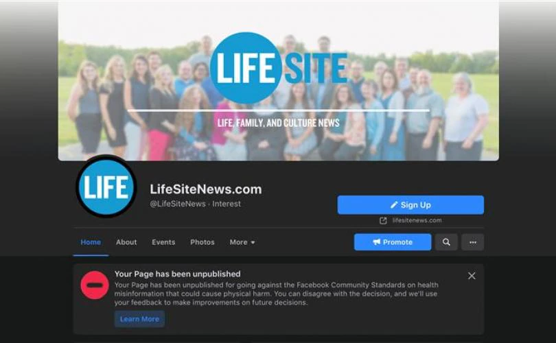 Pro-Abortion, Pro-LGBT Organizations Happily Take Credit For
Getting LifeSiteNews Permanently Banned from Facebook 1