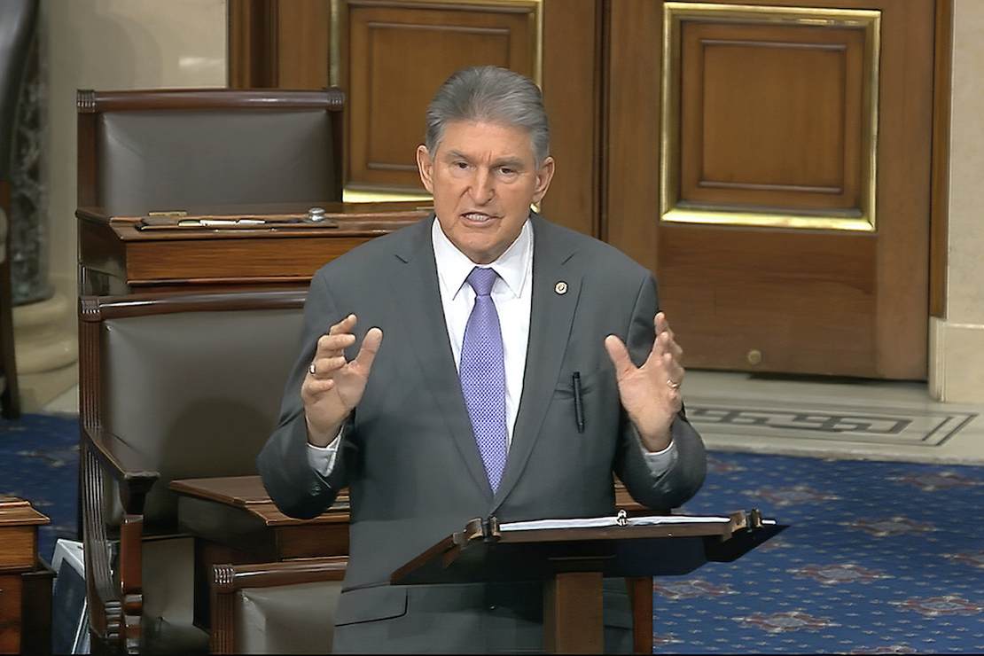 Manchin Hints He Could Vote for a Democratic-Only
Infrastructure Bill 1