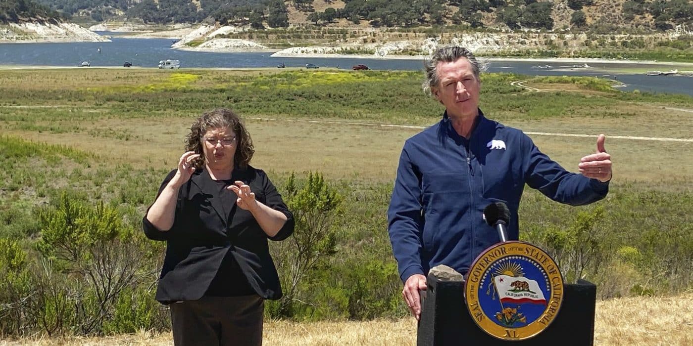 Newsom Begs Californians to Voluntarily Cut Water Use After
Squandering Reservoirs 1