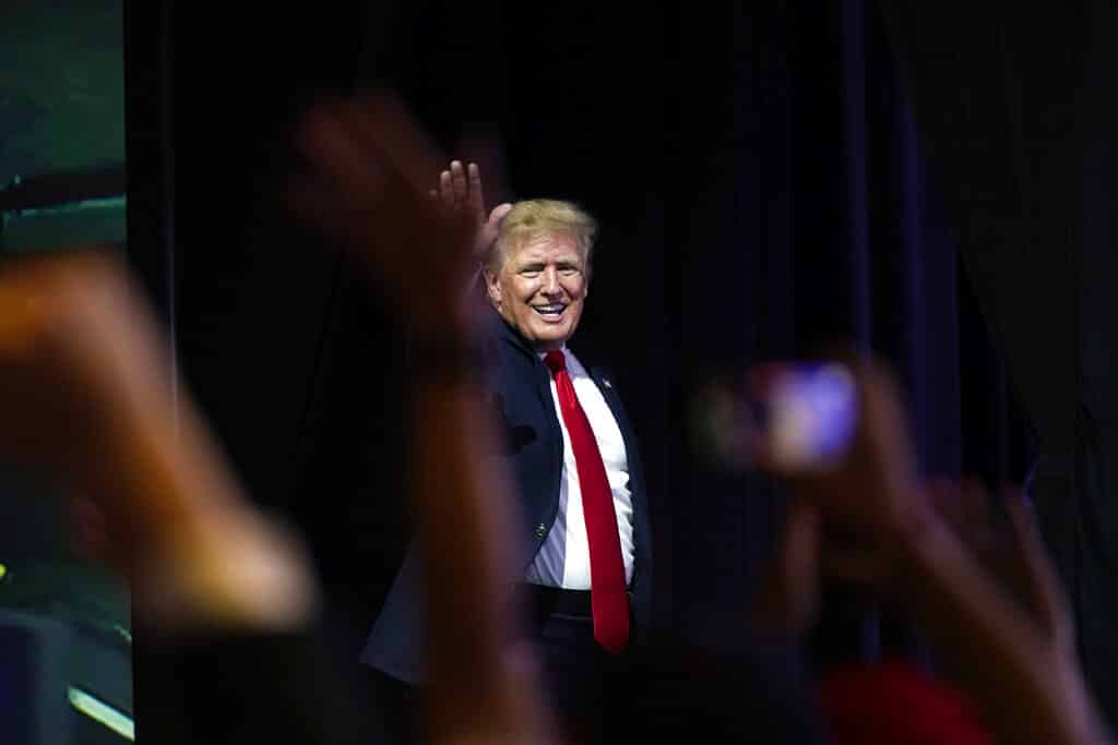 President Trump stumps for House candidate Susan Wright
ahead of runoff election 1