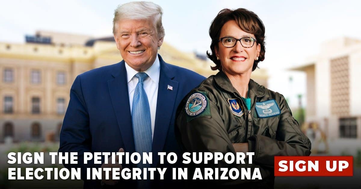 Arizona State Senator Wendy Rogers Launches Petition to
Decertify the 2020 Election, 27,000 Sign Up So Far – “Let’s Get 1
MILLION ASAP” 1