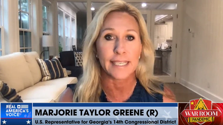 Marjorie Taylor Greene Says She Will Help Primary House
Republican Colleagues Who Vote for Disastrous Democratic Spending
Bills 1