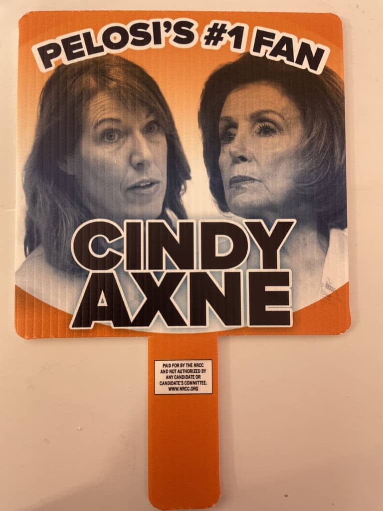 Democrat Cindy Axne Votes 100% of the Time with Nancy
Pelosi 1