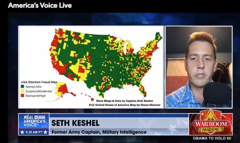 Retired Intelligence Captain Seth Keshel Exposes Texas
Election Fraud on War Room (VIDEO) 1