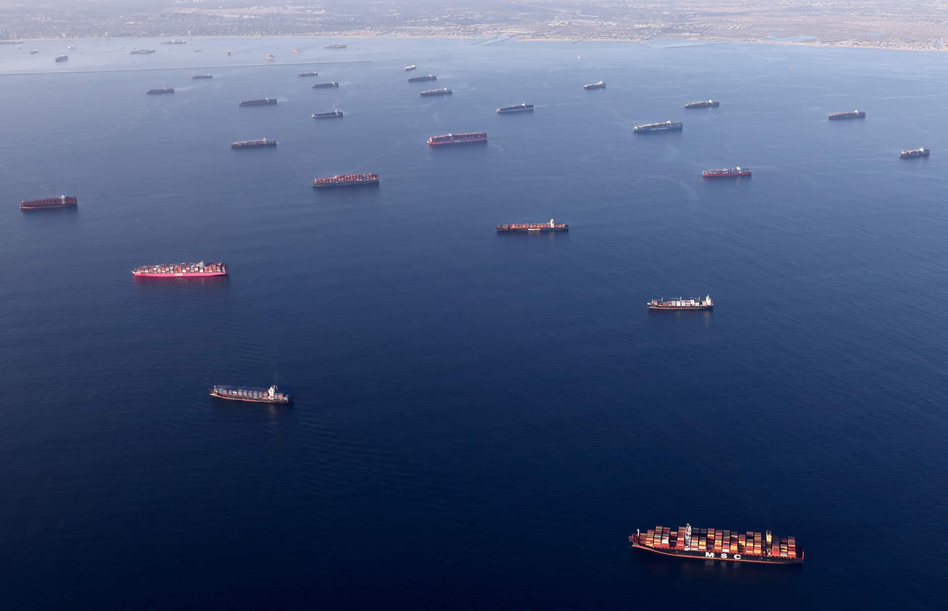 Upwards of 60 Cargo Ships Waited to Port in California this
Week Posing Looming Ramifications for Supply-Chains 1