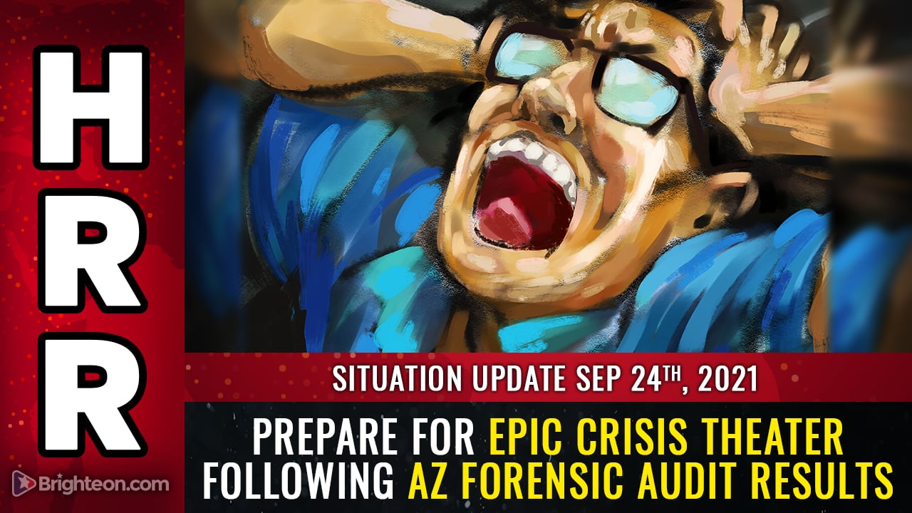 AZ forensic audit results show SYSTEMIC fraud, faked votes,
more than 5X the margin of "victory" from just one county out of
the entire state ... prepare for CRISIS THEATER
distractions 1