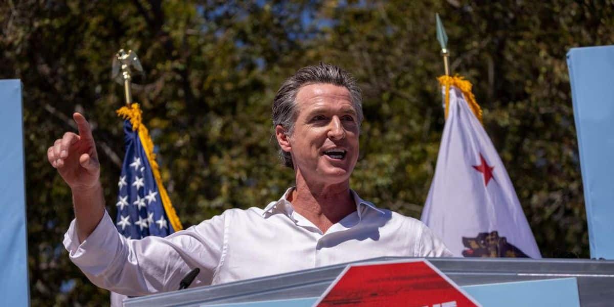 Media outlets project that Gov. Gavin Newsom has avoided
being recalled in California's gubernatorial recall
election 1