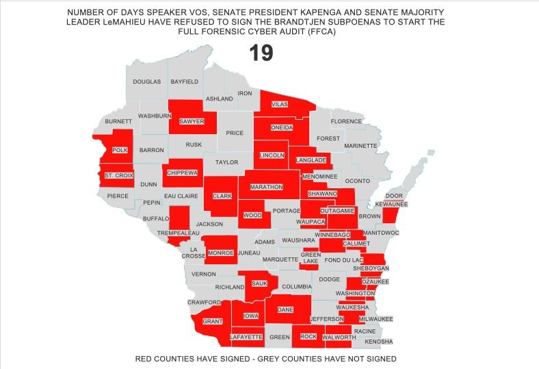 More Individuals and Counties are Calling for a Forensic
Audit in Wisconsin 1
