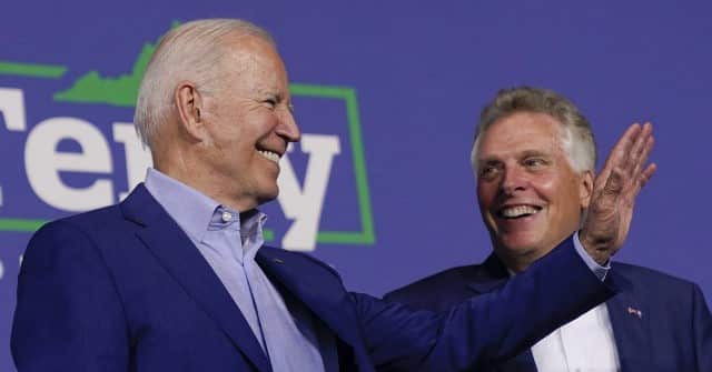 Joe Biden Campaigning for Terry McAuliffe After He Called
President 'Unpopular' in Virginia 1