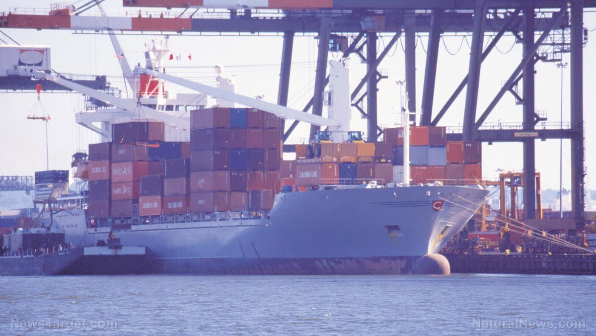 Container ship gridlock in California causing fires, oil
spills 1