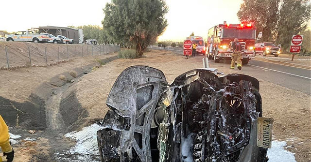 California Firefighters Rescue Woman Trapped in Burning Car:
'Service Before Self' 1