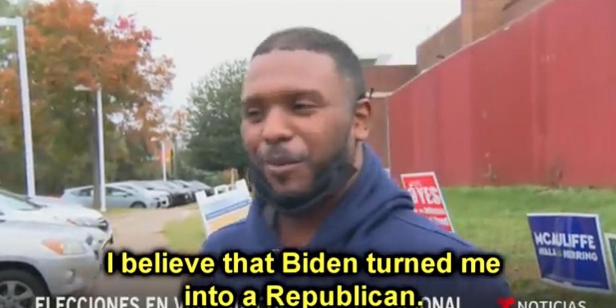 Hispanic voter gives brutally honest reason for supporting
Glenn Youngkin: 'Biden turned me into a Republican' 1