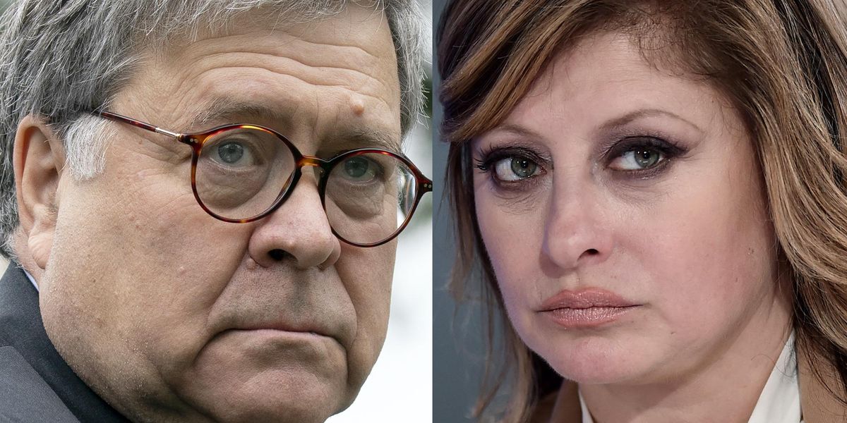 Former US Attorney Bill Barr says he got into a shouting
match with Maria Bartiromo over election fraud claims 1