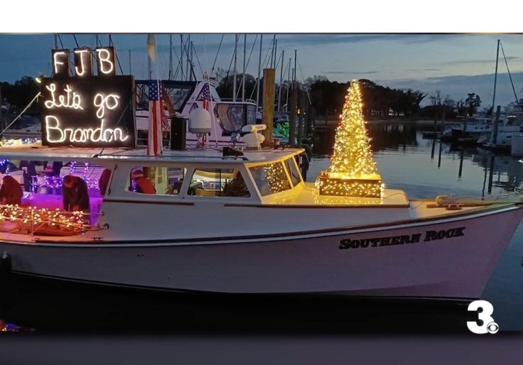 A ‘Let’s Go Brandon’ Boat Won a Virginia Parade Contest.
Then Organizers Stripped Its Award. 1