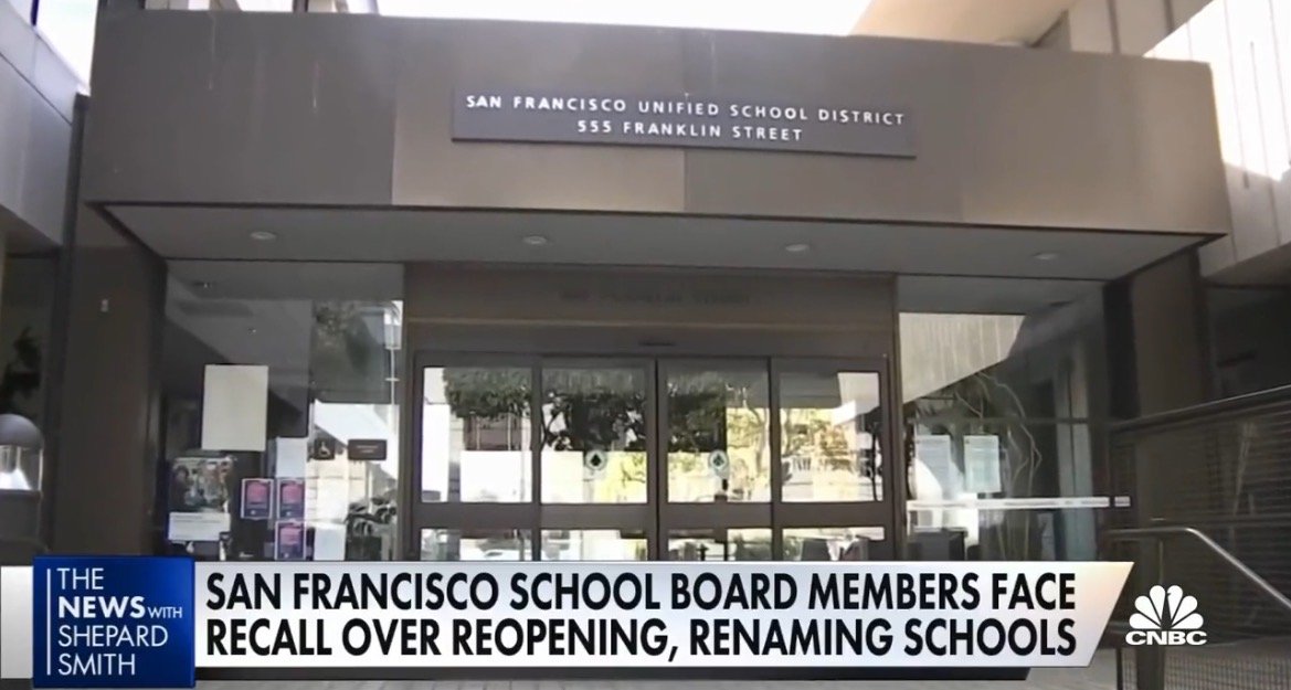 San Francisco Residents Overwhelmingly Vote to Recall Three
Far-Left School Board Members 1