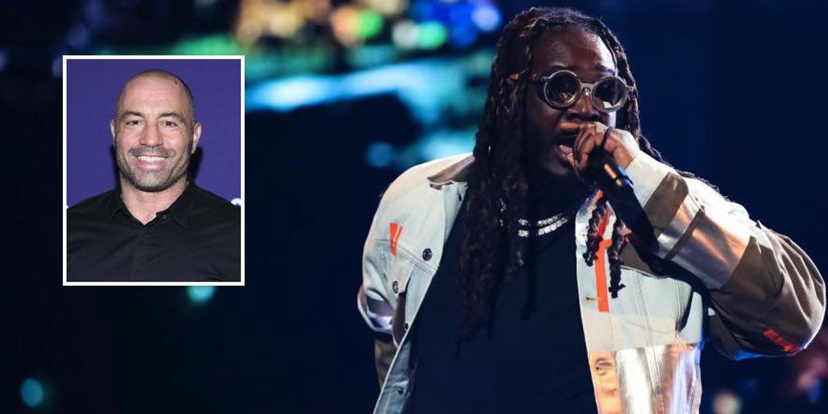 Rapper T-Pain says if Spotify censors Joe Rogan, then 'they
got to take off all the derogatory s*** that we say' 1